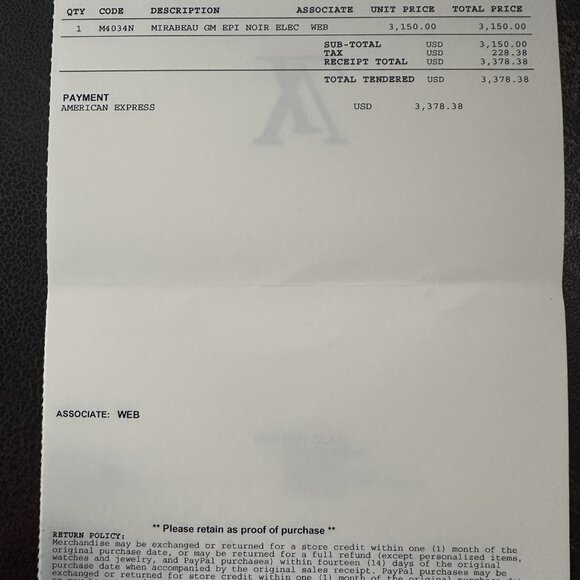 Louis Vuitton Mirabeau Handbag Electric Epi Leather GM Black-Gorgeous! - Picture 7 of 7